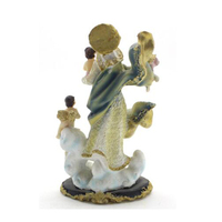 Résine figurine religieuse Vierge statue ornements mignon bébé sculpture