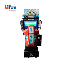 LIFUN A01 Simulateur de Conduite Automobile Électronique Borné à Monnayeur Jeu d'Arcade Vidéo HD Populaire Machine Virtuelle de Course pour Centres de Jeux