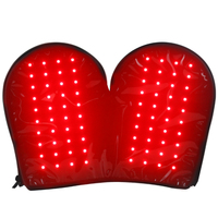 Gants sans fil à lumière rouge SHINE ERA - 80 LED, longueurs d'onde 660/850 nm, réglables, confortables à porter, routine quotidienne de bien-être des mains