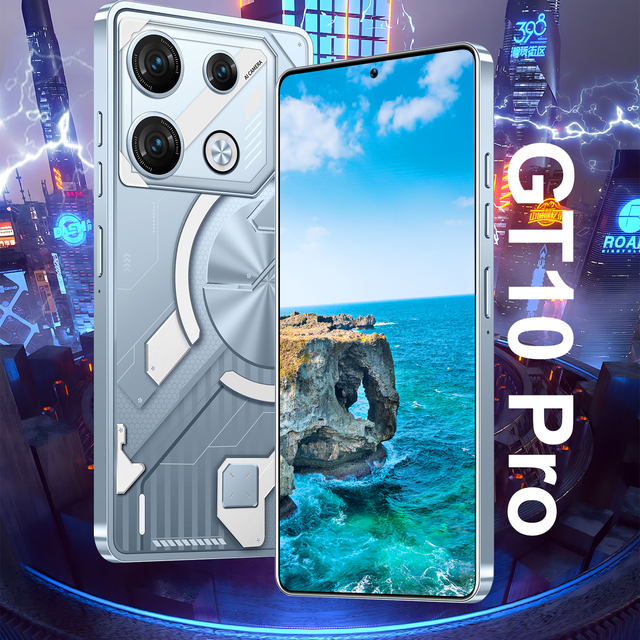 New Arrival Tecnoo Gt10 Pro 5G Smartphone Unlocked 7.3 Inch Big Type-C Screen 12GB+512GB Memory Android Gaming 5G Connectivity