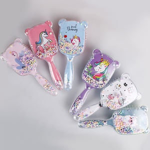 Peine de bebé de dibujos animados con logotipo, mango de masaje, cojín de aire, cepillo para el pelo para niños - Product Image 3