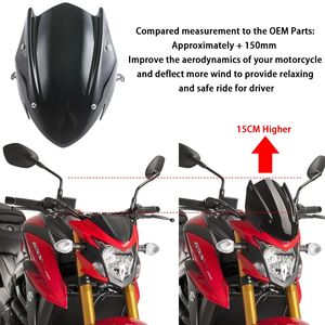 Pantalla de viento Escudo de aire deflectores parabrisas para <span class=keywords><strong>Suzuki</strong></span> GSXS750 <span class=keywords><strong>GSX</strong></span>-<span class=keywords><strong>S750</strong></span> <span class=keywords><strong>GSX</strong></span>-S <span class=keywords><strong>GSX</strong></span> S GSXS 750 GSXS 750, 2017-2020 - Product Image 3