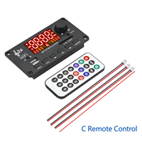 Amplificateur 2*50W Bluetooth 5.0 12V 100W, carte décodeur MP3, enregistrement d'appels, module audio musical sans fil, USB, TF, AUX, radio FM pour voiture