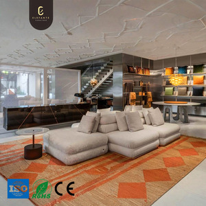 Hiện đại đa năng <span class=keywords><strong>sofa</strong></span> cắt biệt thự cao cấp hiện đại Ba chỗ ngồi nối ghế ánh sáng sang trọng vải Modular <span class=keywords><strong>sofa</strong></span> Set - Product Image 1
