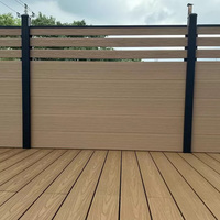 Planches de terrasse en composite WPC à grain de bois en relief 3D, sans joint, prix personnalisés