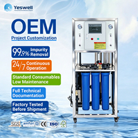 Système de filtration par osmose inverse pour l'obtention d'eau potable pure à usage industriel, usine de purification, machine de traitement RO 500l/h