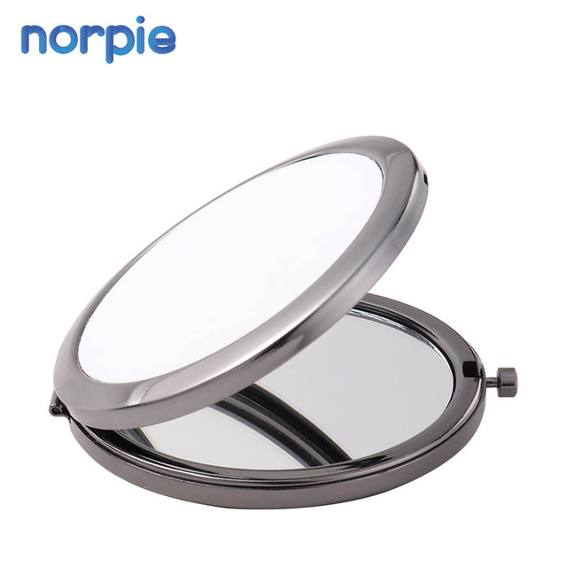 Makeup Tool Mirror Cosmetic Pocket Mirror Metal Sublimation Compact Mirror