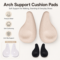 Coussinets de talon en silicone anti-fissures, demi-semelles antidérapantes en gel pour chaussures, inserts de talon pour chaussures