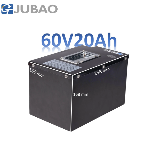 JUBAO 60V 20Ah LiFePO4 Lithium Battery Pack With Smart BMS for Electric Motorcycle & Tricycle