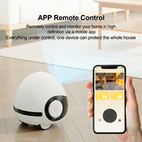 Robot Multifuncional Inteligente para el Hogar, para Monitoreo de Mascotas, Compañía Remota Inalámbrica, Juguete Láser Inteligente para Gatos y Juguete Inteligente para Mascotas