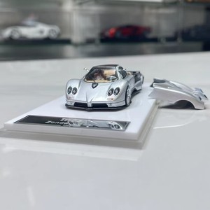 Modèle de voiture miniature en alliage 1:64 Pagani <span class=keywords><strong>Zonda</strong></span> C12 avec couvercle arrière à fermeture magnétique - Décoration de maison personnalisée, cadeau - Product Image 4
