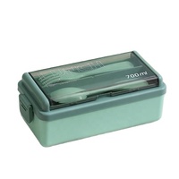 Boîte à lunch bento à 3 compartiments en PP sans BPA, réutilisable, chauffable au micro-ondes, pour la préparation des repas, idéale pour les nouveau-nés et les enfants, pour l'école et le bureau