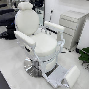 Sillón Eléctrico Retro de Lujo para Hombre Profesional para Barberías y Salones de Belleza Diseño Reclinable Duradero para Afeitar - Product Image 2