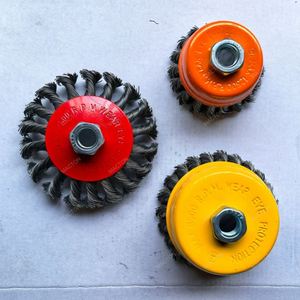 Metal Polishing <b>Wire</b> <b>Brush</b> Wheel Cup Hardware Tools Carbon Steel Twisted Round Steel <b>Wire</b> Cup <b>Brush</b> - Product Image 4