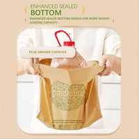 Sac poubelle biodégradable à soufflets latéraux en amidon de maïs pour déchets alimentaires de cuisine, vente en gros, offre spéciale