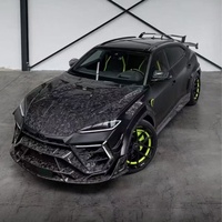 Kit de Carrocería de Fibra de Carbono Seca para Lamborghini URus SE, Actualizaciones URus SE al Estilo MSY, Parachoques Delanteros y Traseros, Capó, Alerón, Carrocería Ancha