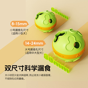 ของเล่นเคี้ยว ลูกบอลซิลิโคน ขนาดเล็ก ขนาดใหญ่ สำหรับสุนัข ใช้ภายในบ้าน ช่วยให้กินช้าลง - Product Image 1