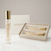 Flacon de parfum personnalisé avec logo privé, flacon d'échantillon de parfum de 15 ml, flacon de parfum vide en verre avec vaporisateur, petit flacon de parfum avec boîte personnalisée