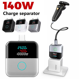 X X02 Smart <b>Charging</b> Separator 140W Digital Display Auto Power Off When Fully Charged Overcharge Protection USB-<b>C</b> Charger - Product Image 6