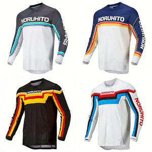 Maillot <span class=keywords><strong>de</strong></span> cyclisme unisexe pour VTT d'été, respirant, à séchage rapide, léger, aérodynamique, pour la descente - Product Image 1