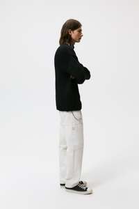 Logo personnalisé OEM & ODM Pull en jacquard noir à clé décontracté Pull pour hommes à col rond et à manches longues - Product Image 6