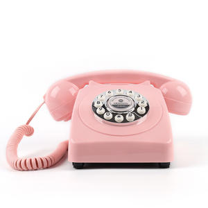 शादी की विंटेज ऑडियो अतिथि पुस्तक गुलाबी सफेद काले रंग के प्राचीन टेलीफोन रेट्रो ऑडियो अतिथि पुस्तक - Product Image 2