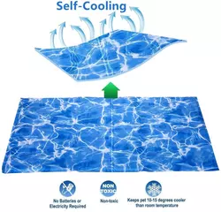 Trendprodukte 2026 Wiederverwendbare Haustier-Komfort-Gel-Kühlmatte, Hund Katze Ungiftige Kühlkissen-Verpackung Atmungsaktive Wasserdichte Sitzmatte - Product Image 5