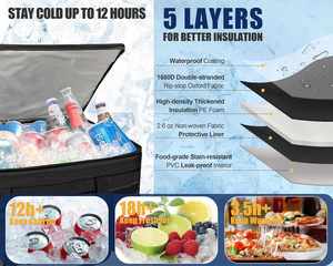 Bolsa Térmica Impermeable de Grado Profesional, Personalizada, para Almuerzo, Entrega de Comida, Refrigerador, la Más Vendida - Product Image 3