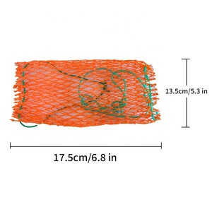 Lưới túi mồi với khóa cao su để câu cá bẫy cua bắt Câu cá lưới mồi Túi bện dây lối vào - Product Image 5