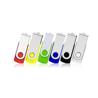 Venta al por mayor USB Flash Drive Memory Stick 2,0 64GB 32GB 16GB 8GB 4GB 2GB 1GB 128MB Swivel U Disco USB Stick