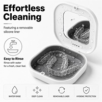 Étui personnalisé portable à fermeture magnétique pour appareil orthodontique avec miroir