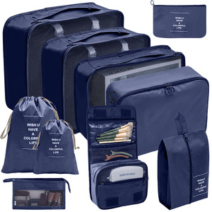 Lot de 10 pièces d'organisateurs de bagages portables pour voyage, sacs de rangement pour vêtements, cubes de rangement pour valise - Product Image 5