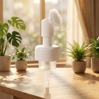 Pompe à lotion en mousse avec distributeur à pompe en plastique et tête de brosse en silicone, usage industriel, anti-fuite