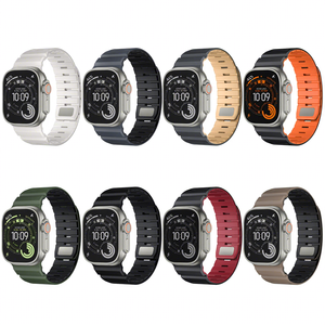 Bracelet vert 49 46 44 42 mm, bracelet de montre 46mm 45mm <span class=keywords><strong>44mm</strong></span> 42mm pour <span class=keywords><strong>Apple</strong></span> Series 11 10 9 6 Se Ultra - Product Image 1