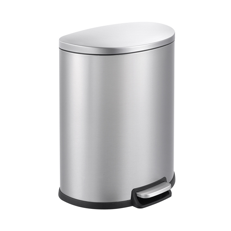 13 галлонов, полукруглая кухонная ступенчатая мусорная корзина с безопасным скользящим замком, мусорная корзина