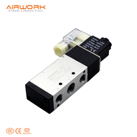 Vanne de commande solénoïde électrique en aluminium pneumatique OEM pour compresseur d'air 4V310-10