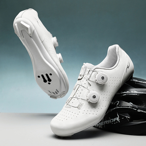 Chaussures de cyclisme sur route auto-bloquantes, respirantes, légères et anti-humidité avec <span class=keywords><strong>semelle</strong></span> en fibre de <span class=keywords><strong>carbone</strong></span> pour la course et le VTT - Product Image 1