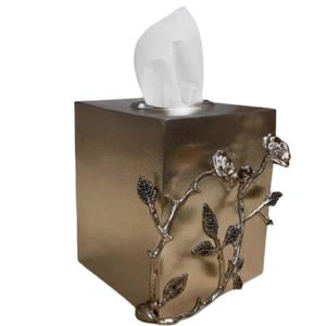 Casted <b>Floral</b> Decorative Tissue Holder <b>Box</b> Dispenser Restaurant Hotel Napkin Organizer for Table Decoration at Affordable Price - Product Image 1