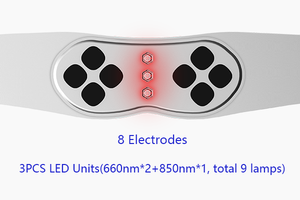 Cinturón ABS EMS 3 en 1 con calefacción y <span class=keywords><strong>electrodos</strong></span> cómodos y RLT que se ajustan completamente a la piel sin necesidad de reemplazo de gel. - Product Image 6