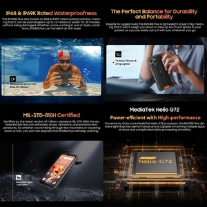 2024 Blackview BV5300 <span class=keywords><strong>Plus</strong></span>, 8 Go + 128 Go, 6.1 pouces Android 13 MediaTek Helio G72 Octa Core téléphone robuste débloqué - Product Image 5