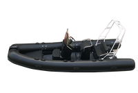Grande qualité 520cm bateau gonflable à côtes Hypalon PVC 9 personnes en fibre de verre rigide bateau gonflable avec cabine