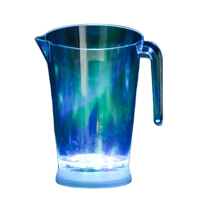 1400Ml Led Water Pitcher Bier Pitcher Licht Op Led Plastic Nieuwigheid Ps Onbreekbare Plastic Warm Koud Water Pitcher Met Li 1000 Stuks