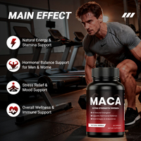 Capsules de racine de maca 1000 mg - Soutien énergétique naturel et supplément de vitalité quotidienne pour adultes actifs, 120 capsules végétaliennes