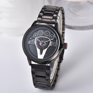 Montre à quartz personnalisée OEM/ODM pour homme, unisexe, luxe, 40 mm, boîtier en alliage, bracelet en cuir, cristal, sport, résistante à l'eau - Product Image 3