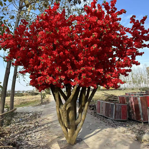 شجرة زهور الكرز الاصطناعية، شجرة ساكورا داخلية مخصصة، شجرة زينة اصطناعية كبيرة، نبات زهور اصطناعي، أشجار زهور، شجرة كرز - Product Image 2