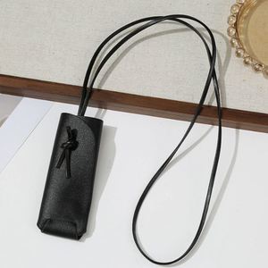 Bolsa de Piel Sintética para Lápiz Labial al por Mayor, Estuche Portátil para Brillo Labial, Elegante Bolsa para Lápiz Labial con Correa para el Cuello, Bolsa de Labios Colorida y a la Moda - Product Image 3