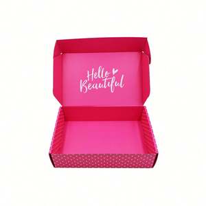 Boîte d'expédition en carton ondulé pour vêtements, livres décoratifs, abonnements, emballage de qualité supérieure avec lamination mate, vente en gros - Product Image 1