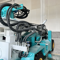 Foreuse hydraulique portable montée sur remorque de 200 m pour puits d'eau, avec pompe à boue et contrôle PLC