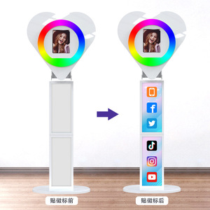 Heart Shaped Photo Booth 360 Degree Lighting Selfie Device For Party Event - Product Image 2