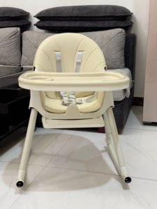 Chaise haute pour bébé, multifonctionnelle, pliable, siège en plastique, utilisation à domicile et à l'hôtel, chaise haute portable pour nourrissons - Product Image 2